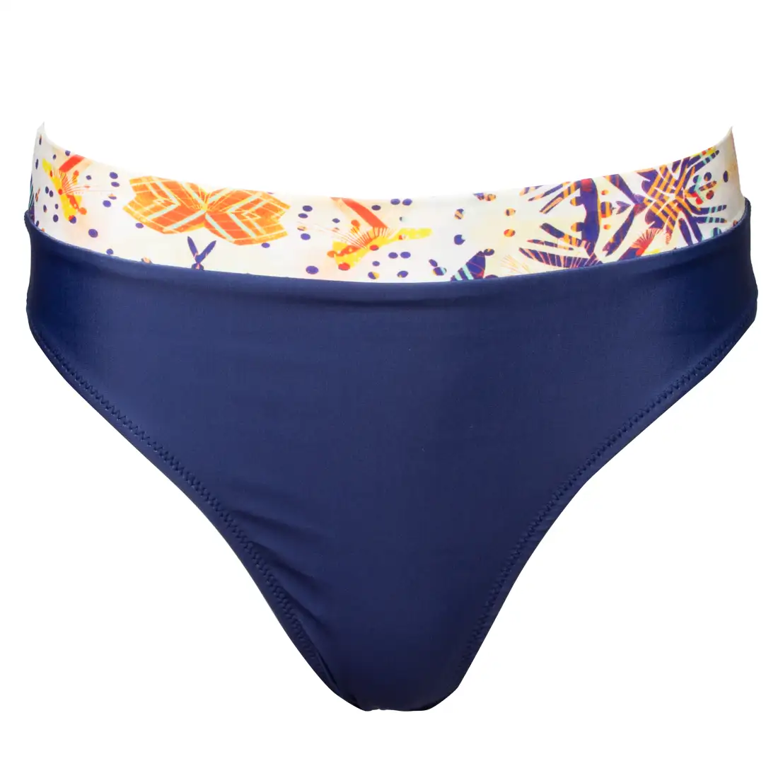 Women’s Bikini Bottom Printed Waistband Goldenplay Vasiliki 1