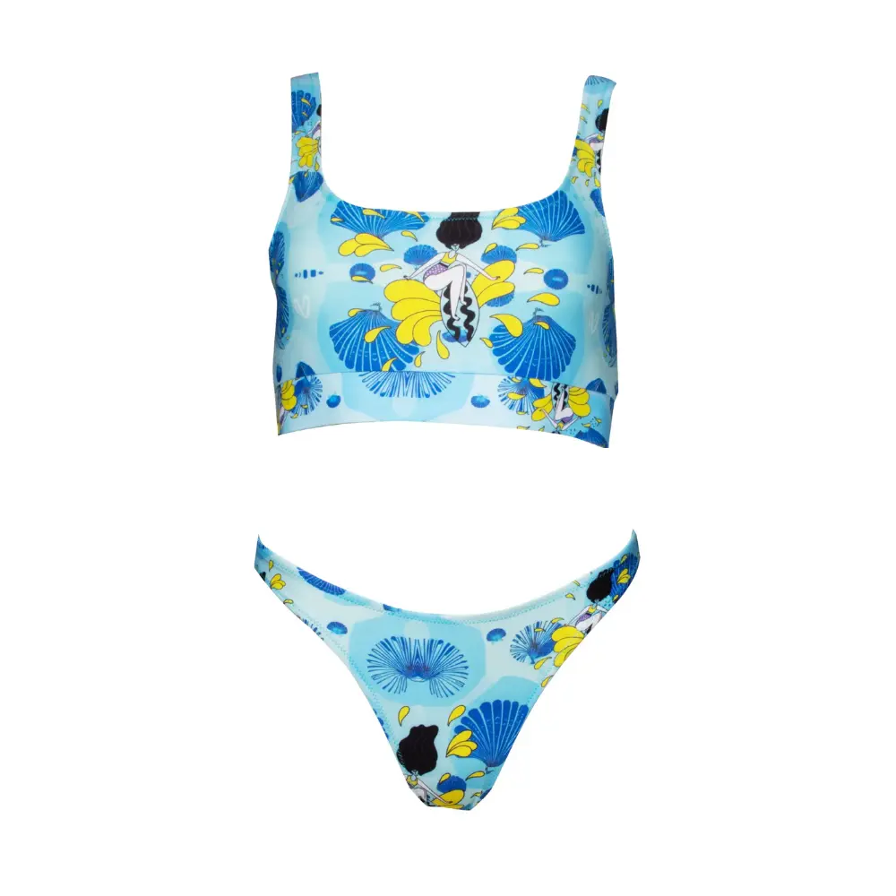 Women’s Swimwear Square Neck Bikini Set Waveplay Vasiliki 1