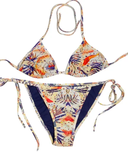 Women’s Swimwear Triangle Bikini Set Goldenplay | Vasiliki