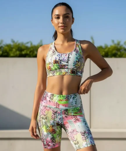 Women’s High-Waist Biker Short Mint Activecode | Vasiliki