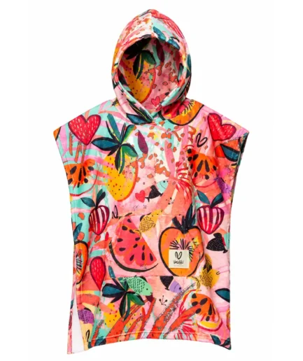 Girls’ Hooded Terry Poncho Joypop | Vasiliki