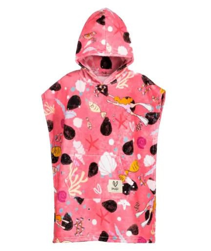 Girls’ Hooded Terry Poncho Juicydive | Vasiliki
