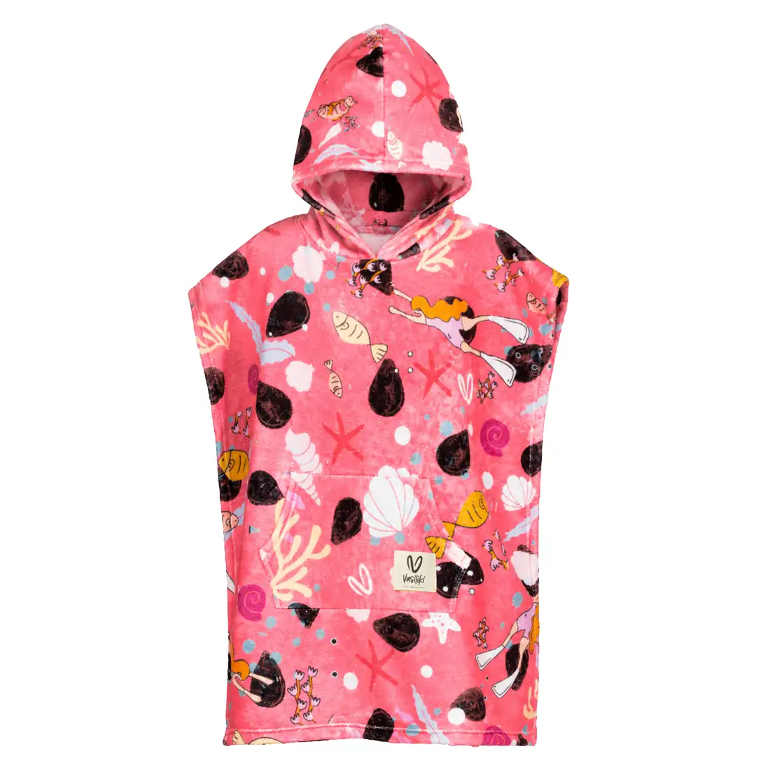 Girls’ Hooded Terry Poncho Juicydive Vasiliki