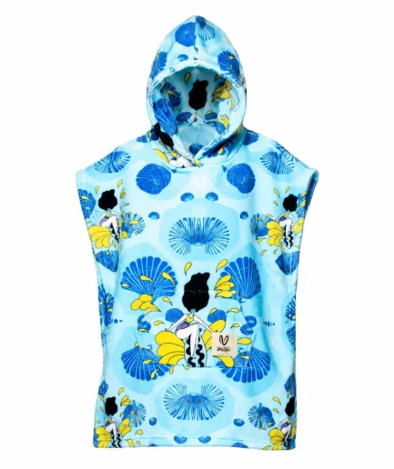 Girls’ Hooded Terry Poncho Waveplay | Vasiliki