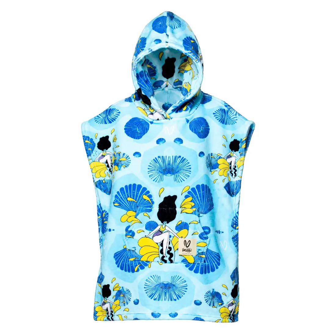 Girls’ Hooded Terry Poncho Waveplay Vasiliki