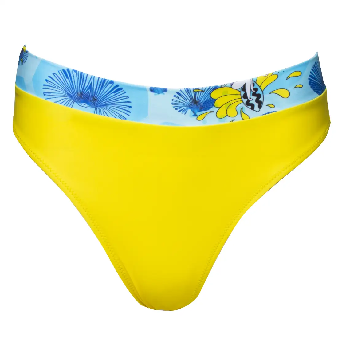 Women’s Bikini Bottom Printed Waistband Waveplay Vasiliki 1