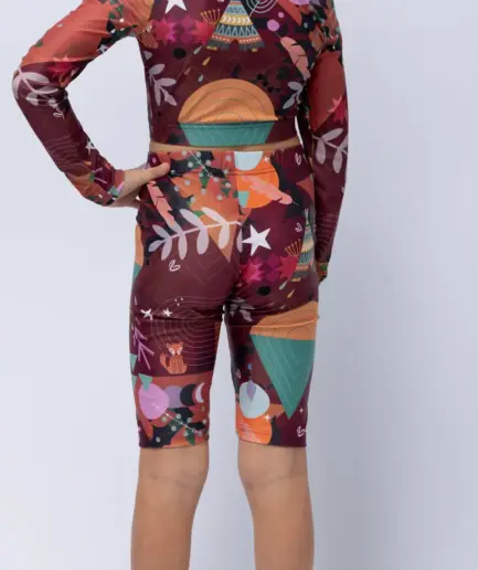 Girls’ Biker Short Chocolate Rooted | Vasiliki