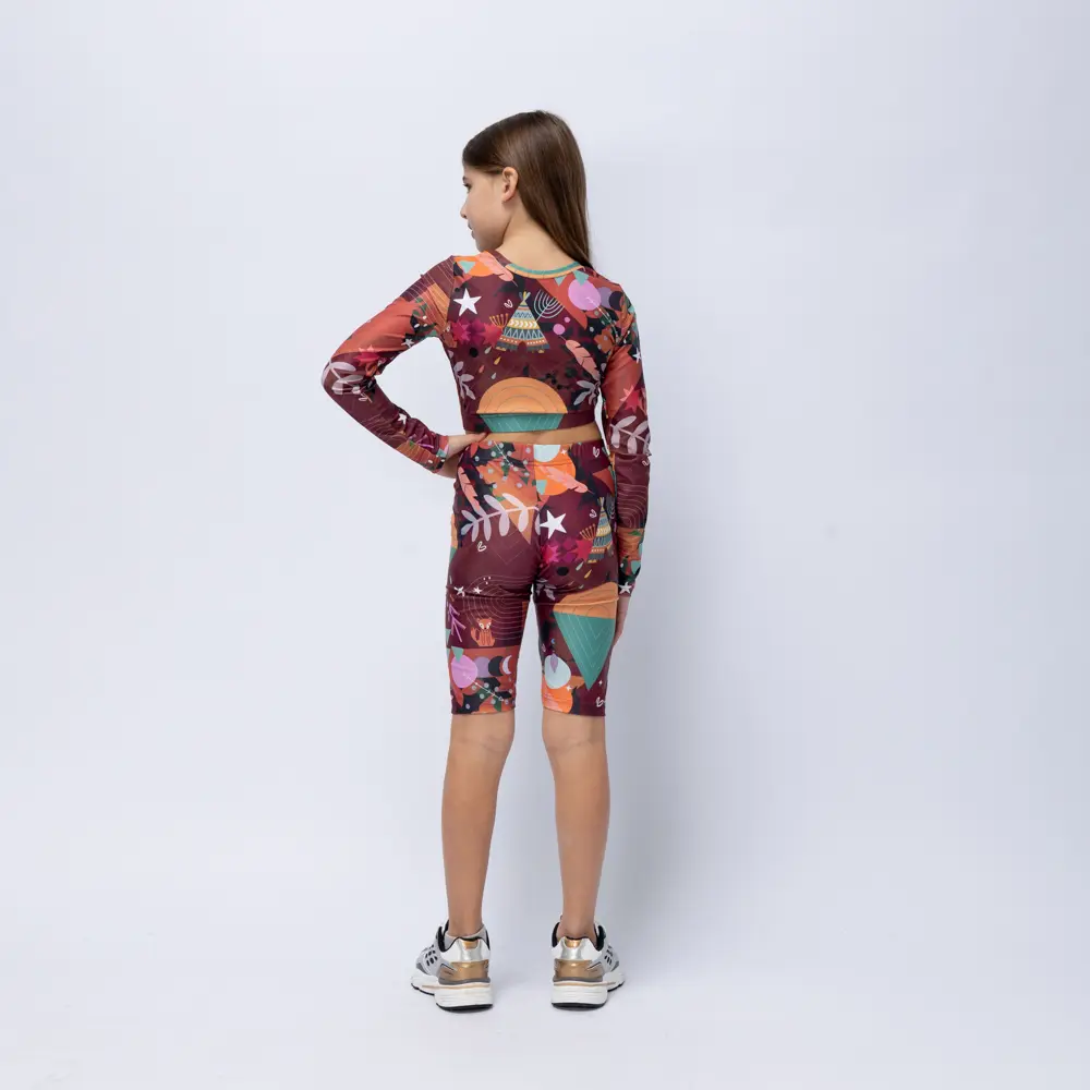 Girls’ Biker Short Chocolate Rooted Vasiliki - 3