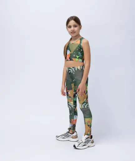 Girls’ Legging Green Rooted | Vasiliki
