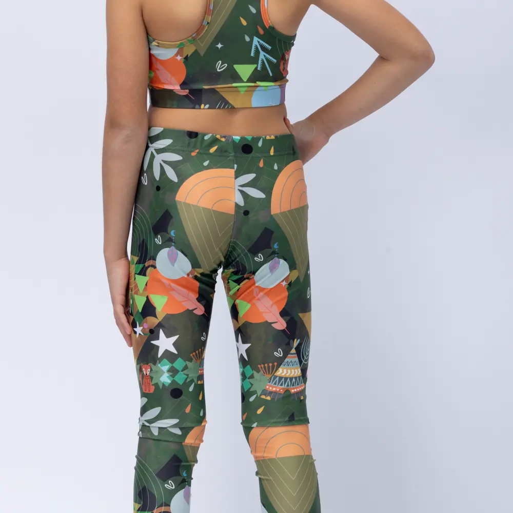 Girls’ Legging Green Rooted Vasiliki - 2