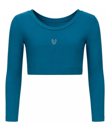 Girls’ Long Sleeve Crop Top Oceanside | Vasiliki
