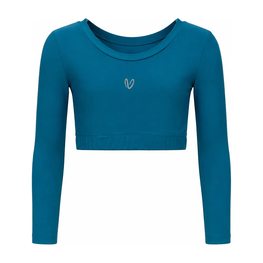 Girls’ Long Sleeve Crop Top Oceanside Vasiliki - 1