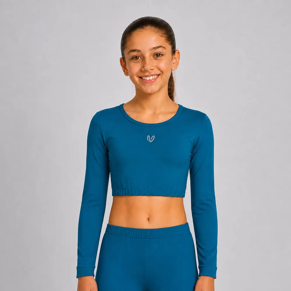 Girls-Long-Sleeve-Crop-Top-Oceanside-Vasiliki-Lookbook-Front