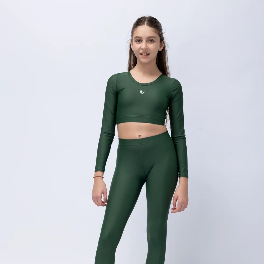 Girls’ Long Sleeve Crop Top Pretender Vasiliki - 1