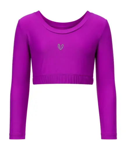 Girls’ Long Sleeve Crop Top Zingara | Vasiliki