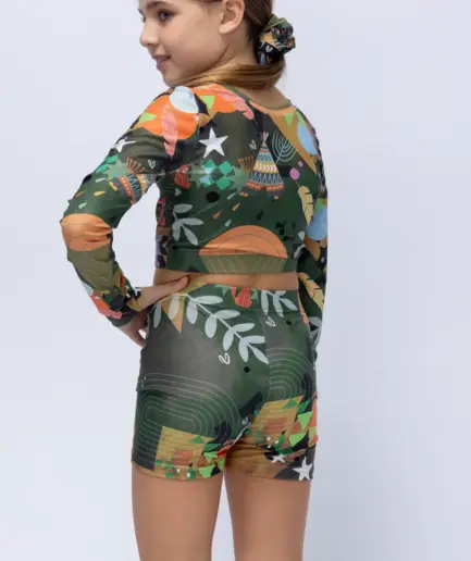 Girls’ Short Green Rooted | Vasiliki