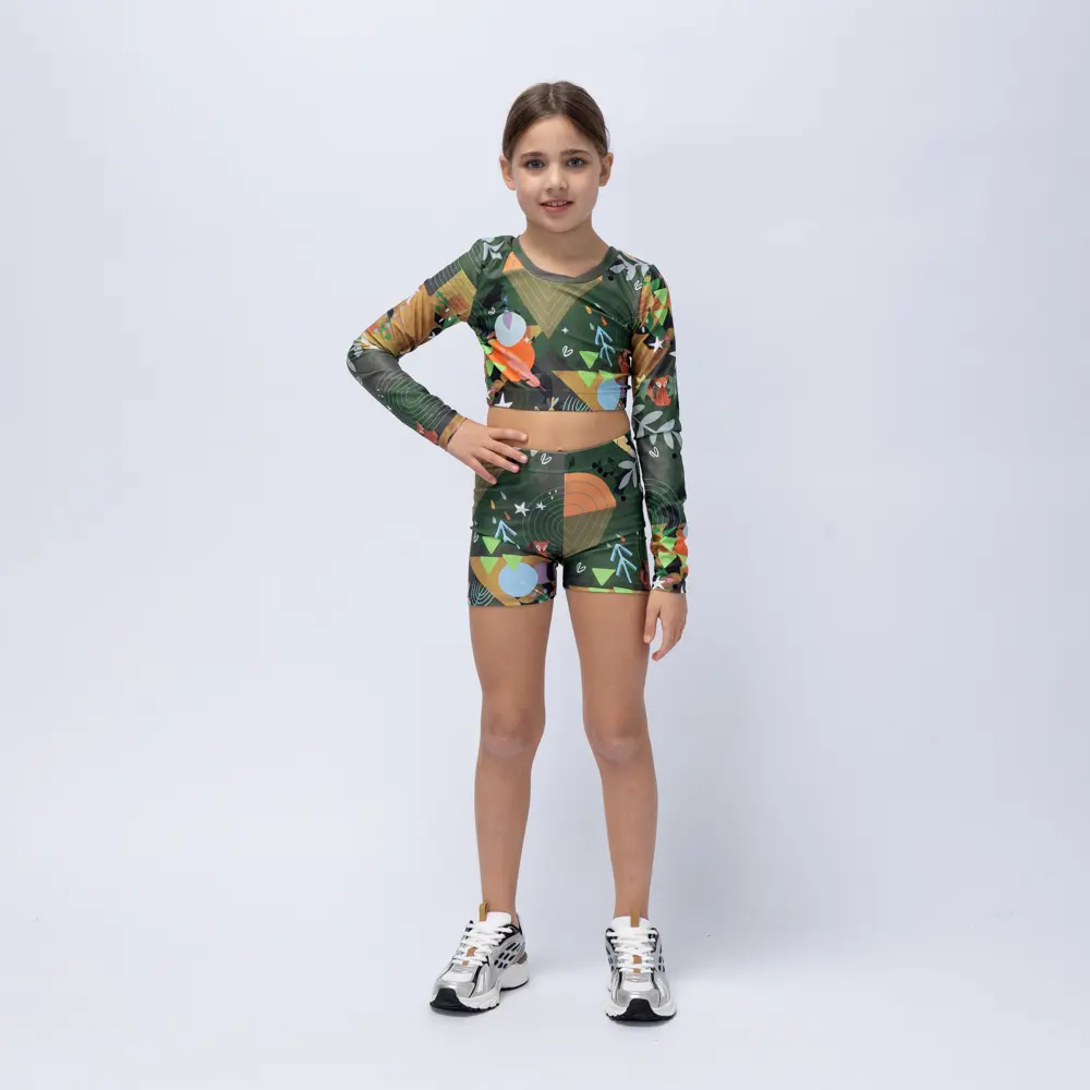 Girls’ Short Green Rooted Vasiliki - 2