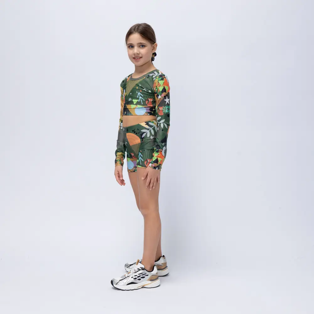 Girls’ Short Green Rooted Vasiliki - 3