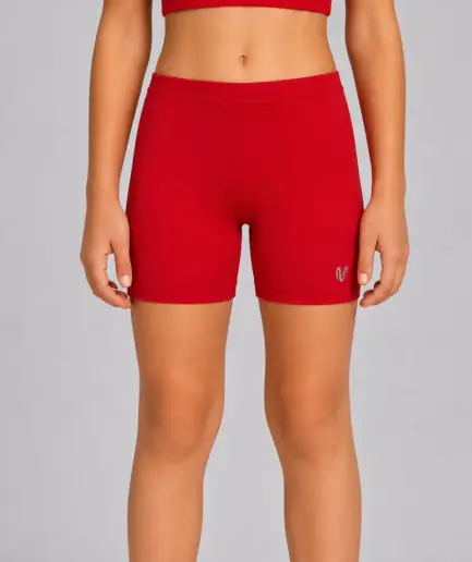 Girls’ Short Sporting Red | Vasiliki