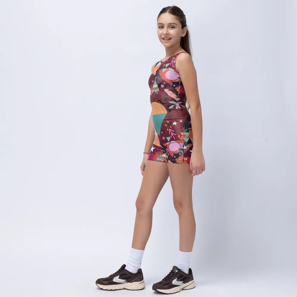 Girls’ Unitard Chocolate Rooted Vasiliki - 1