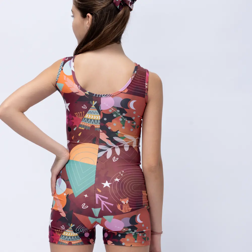 Girls’ Unitard Chocolate Rooted Vasiliki - 2