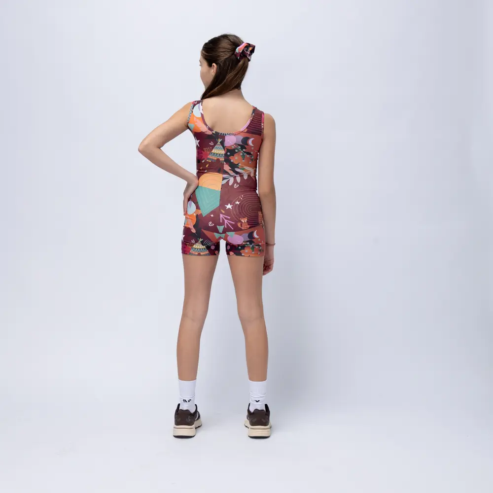 Girls’ Unitard Chocolate Rooted Vasiliki - 4