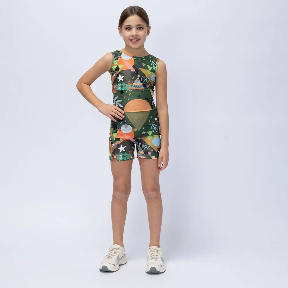 Girls’ Unitard Green Rooted Vasiliki - 1