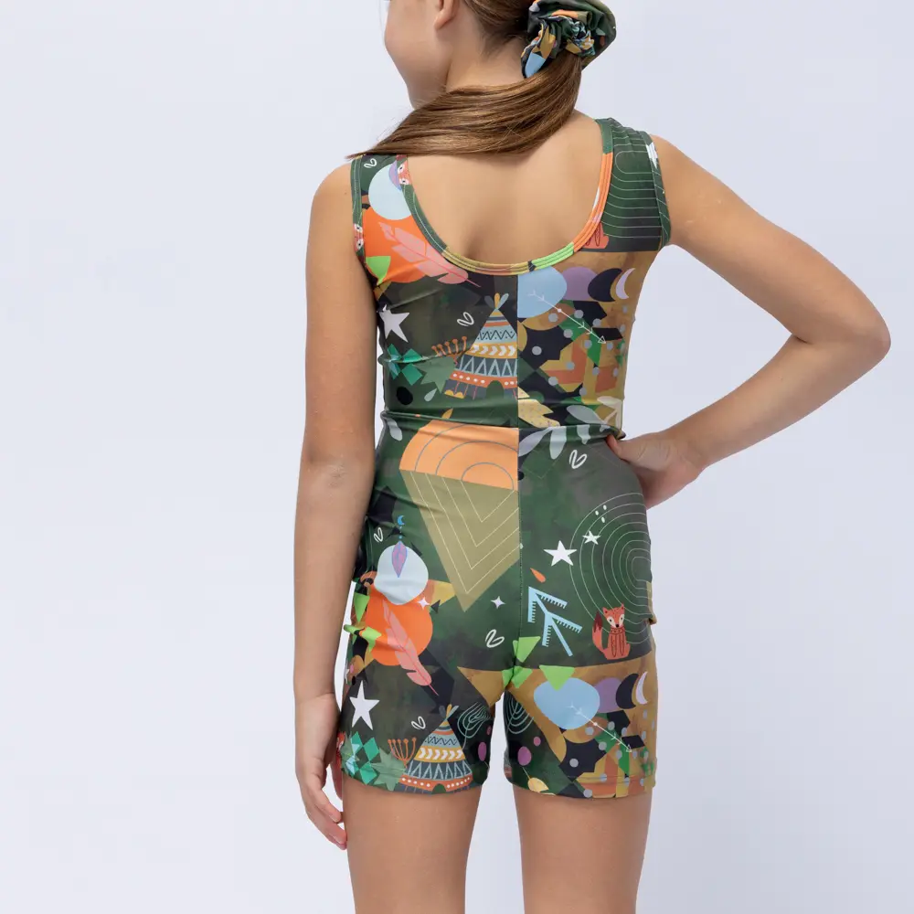 Girls’ Unitard Green Rooted Vasiliki - 2