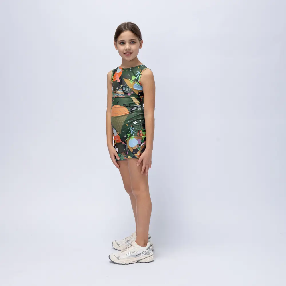 Girls’ Unitard Green Rooted Vasiliki - 3