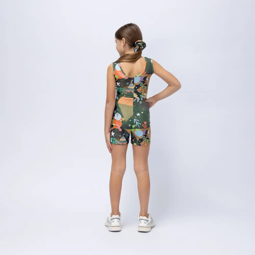 Girls’ Unitard Green Rooted Vasiliki - 4