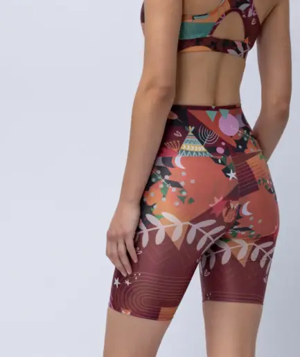 Women’s High-Waist Biker Short Chocolate Rooted | Vasiliki