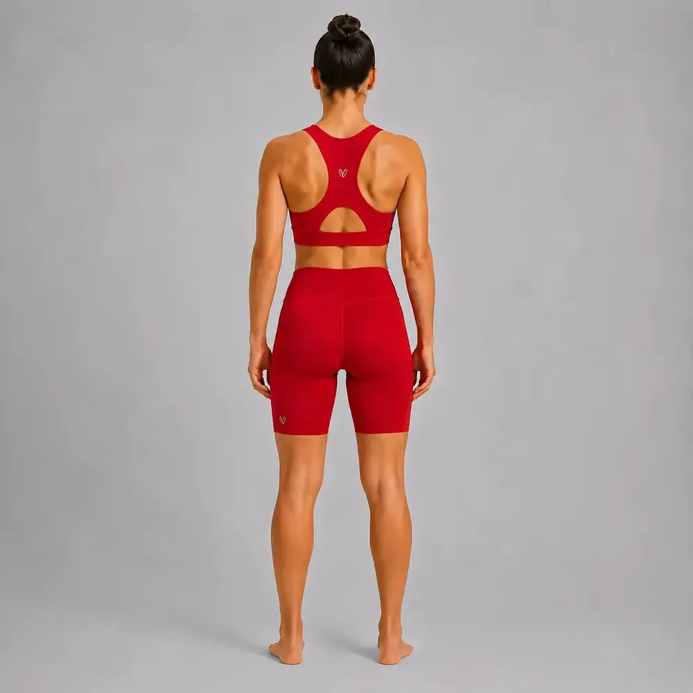 Womens-High-Waist-Biker-Short-Sporting-Red-Vasiliki-Lookbook-Back-v2