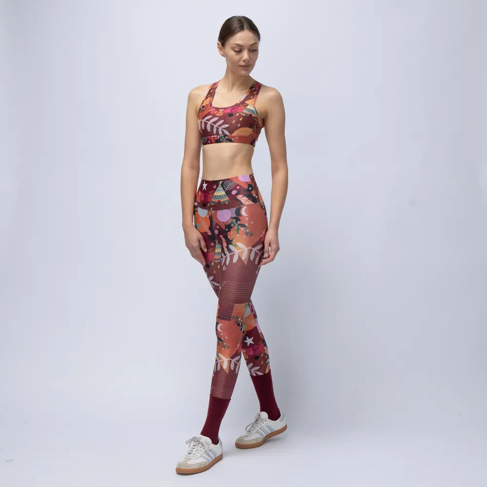 Women’s High-Waist Legging Chocolate Rooted Vasiliki - 1