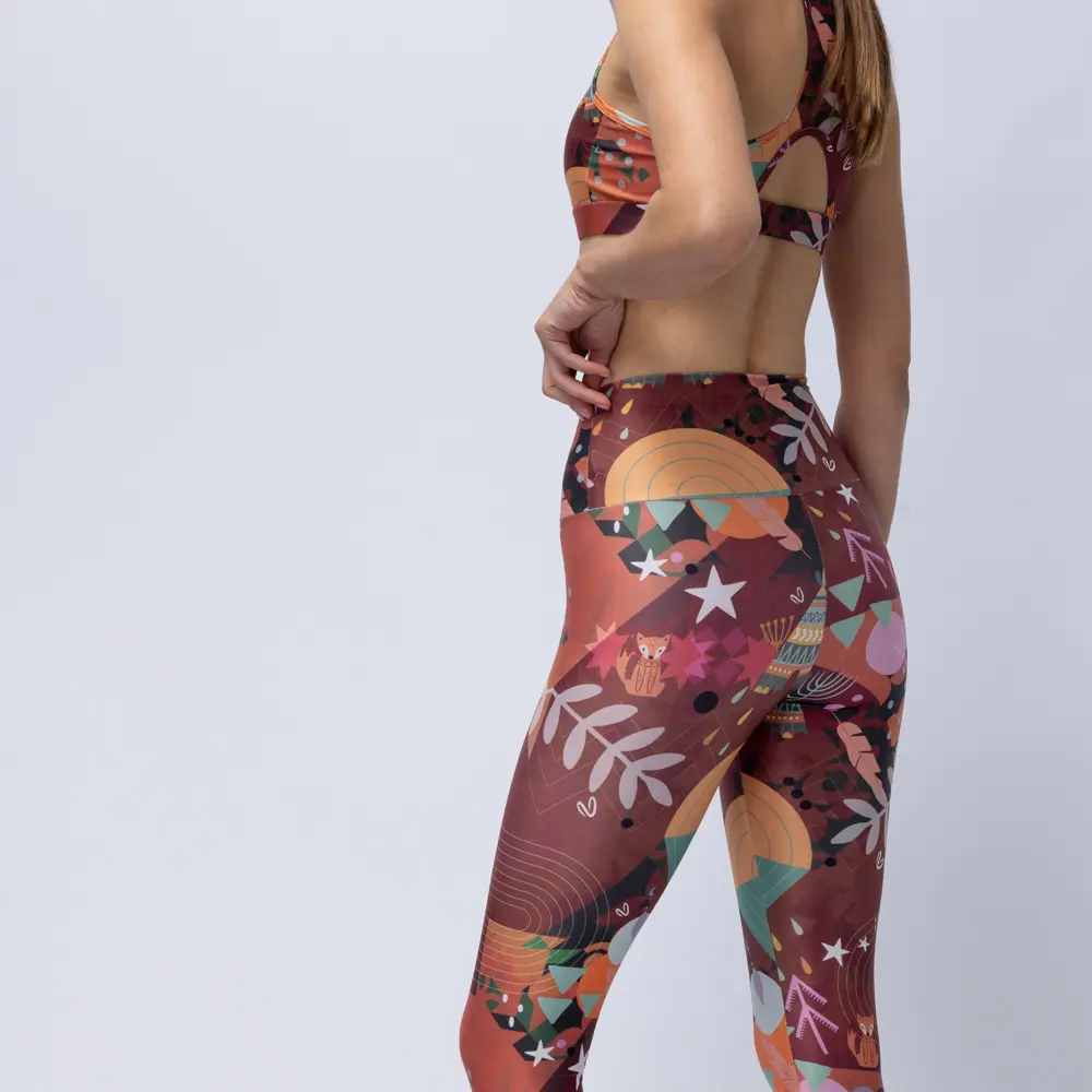 Women’s High-Waist Legging Chocolate Rooted Vasiliki - 2