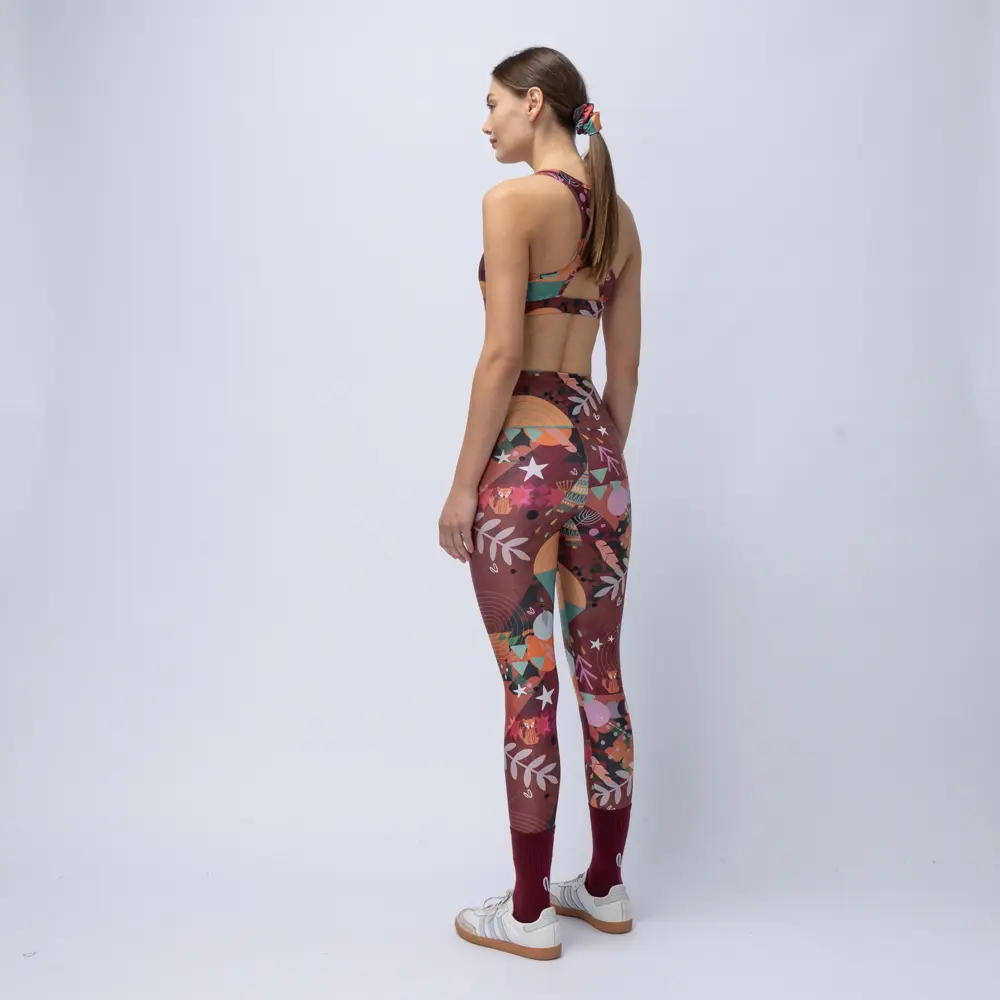 Women’s High-Waist Legging Chocolate Rooted Vasiliki - 3