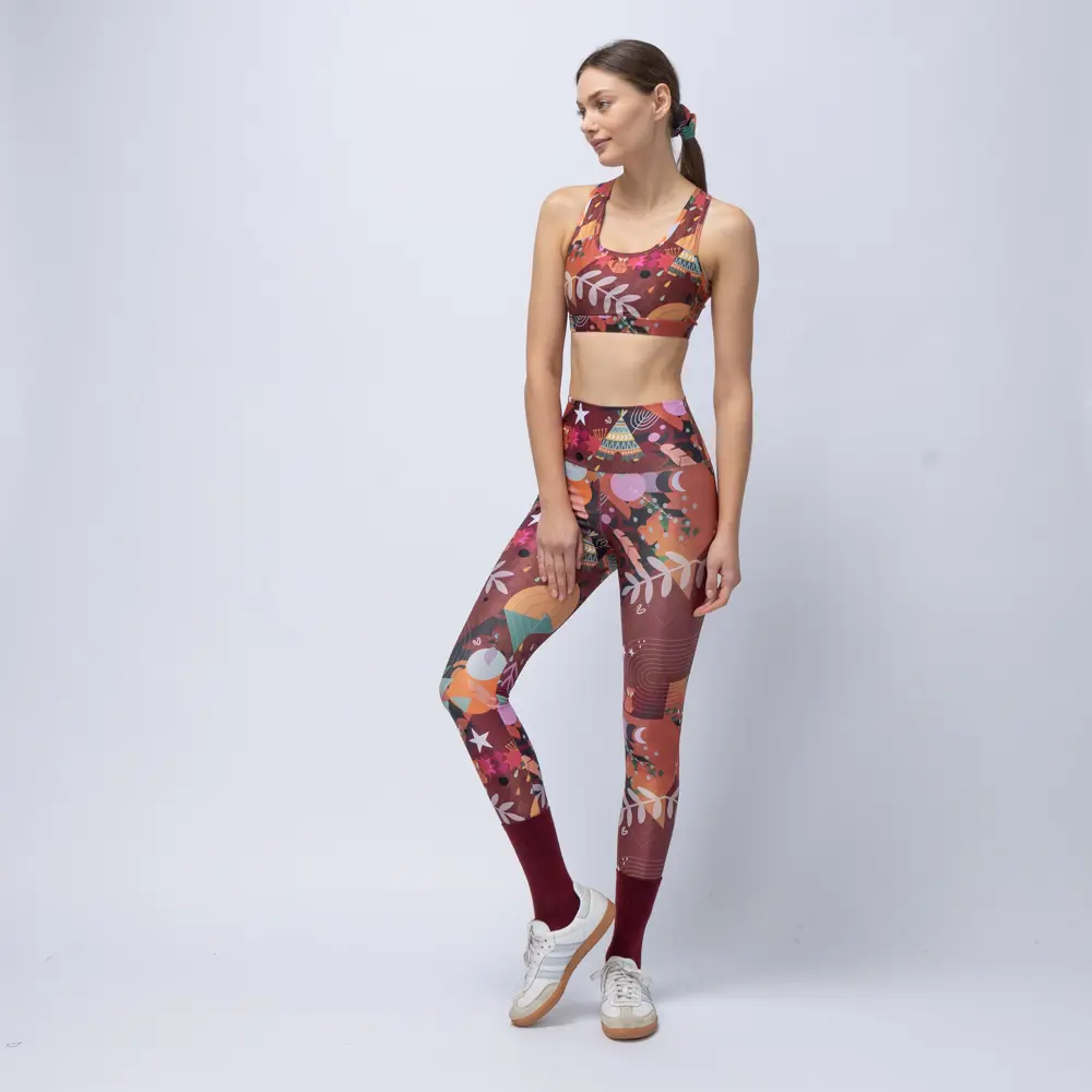 Women’s High-Waist Legging Chocolate Rooted Vasiliki - 4
