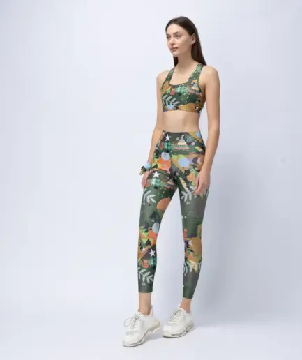 Women’s High-Waist Legging Green Rooted | Vasiliki