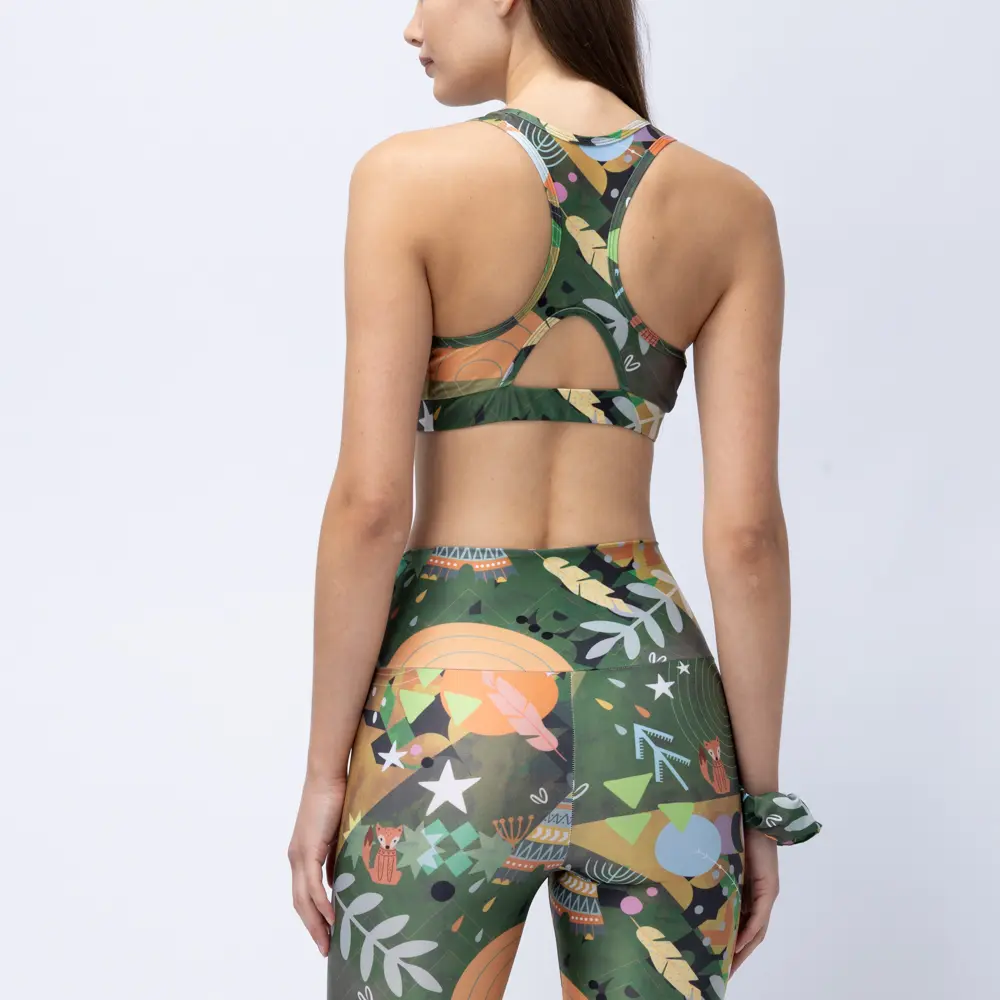 Women’s Sports Bra Green Rooted Vasiliki - 2