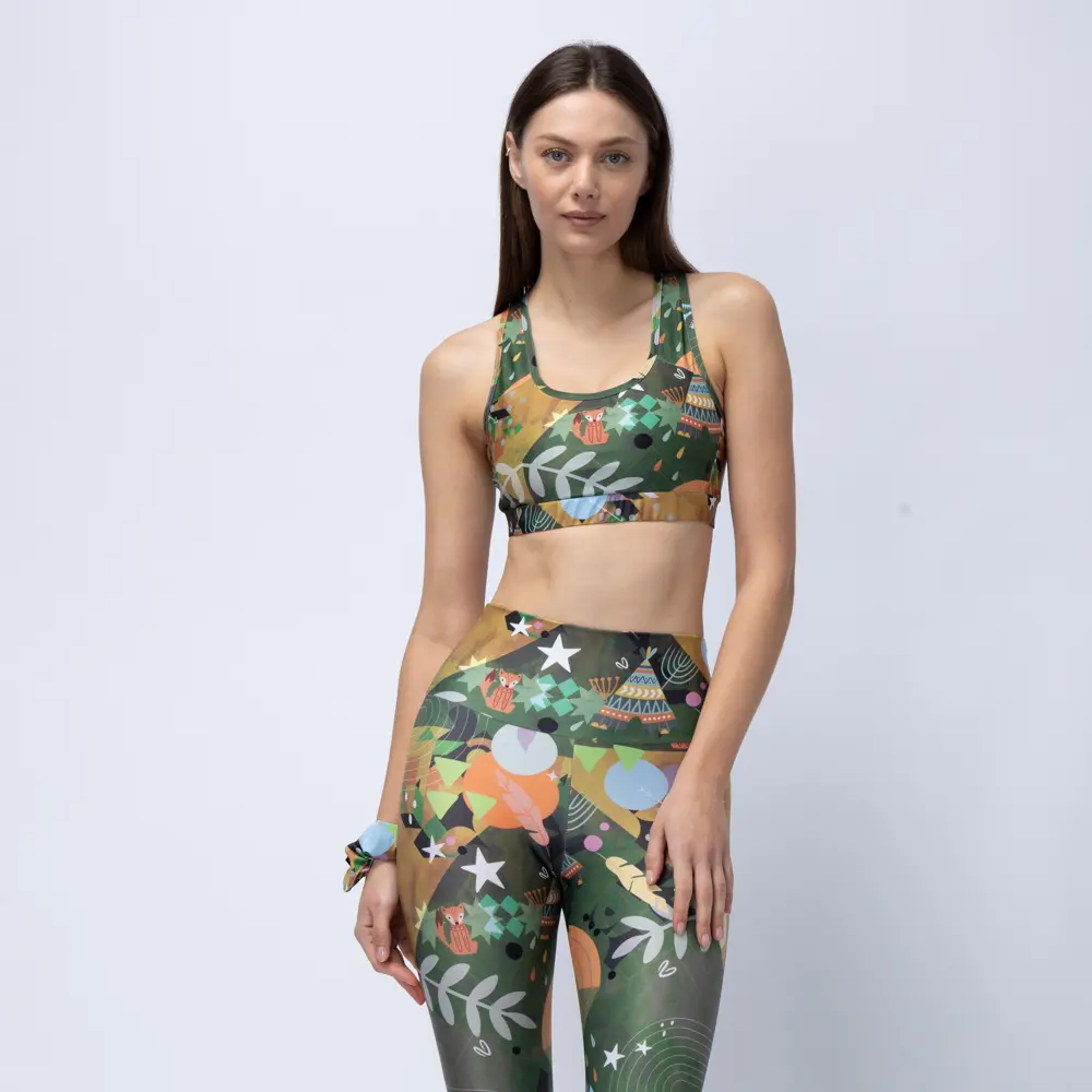 Women’s Sports Bra Green Rooted Vasiliki - 3