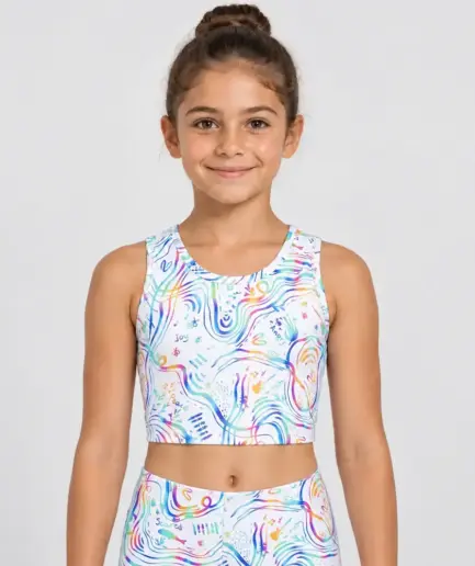 Girls’ Crop Top Rainbow Light | Vasiliki