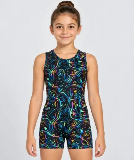 Girls’ Unitard Rainbow Night | Vasiliki