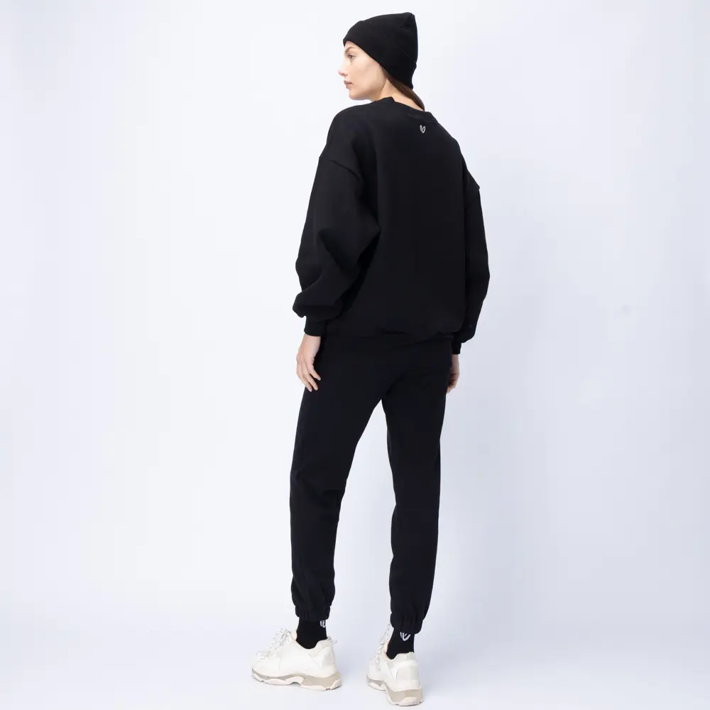 Women’s Black Fleece Jogger Sweatpant 3