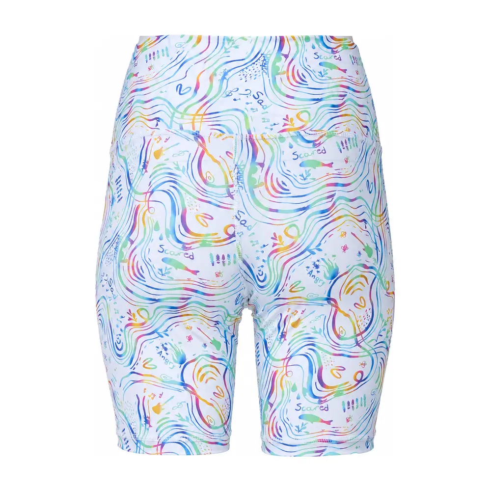 Women’s High-Waist Biker Short Rainbow Light Vasiliki 2
