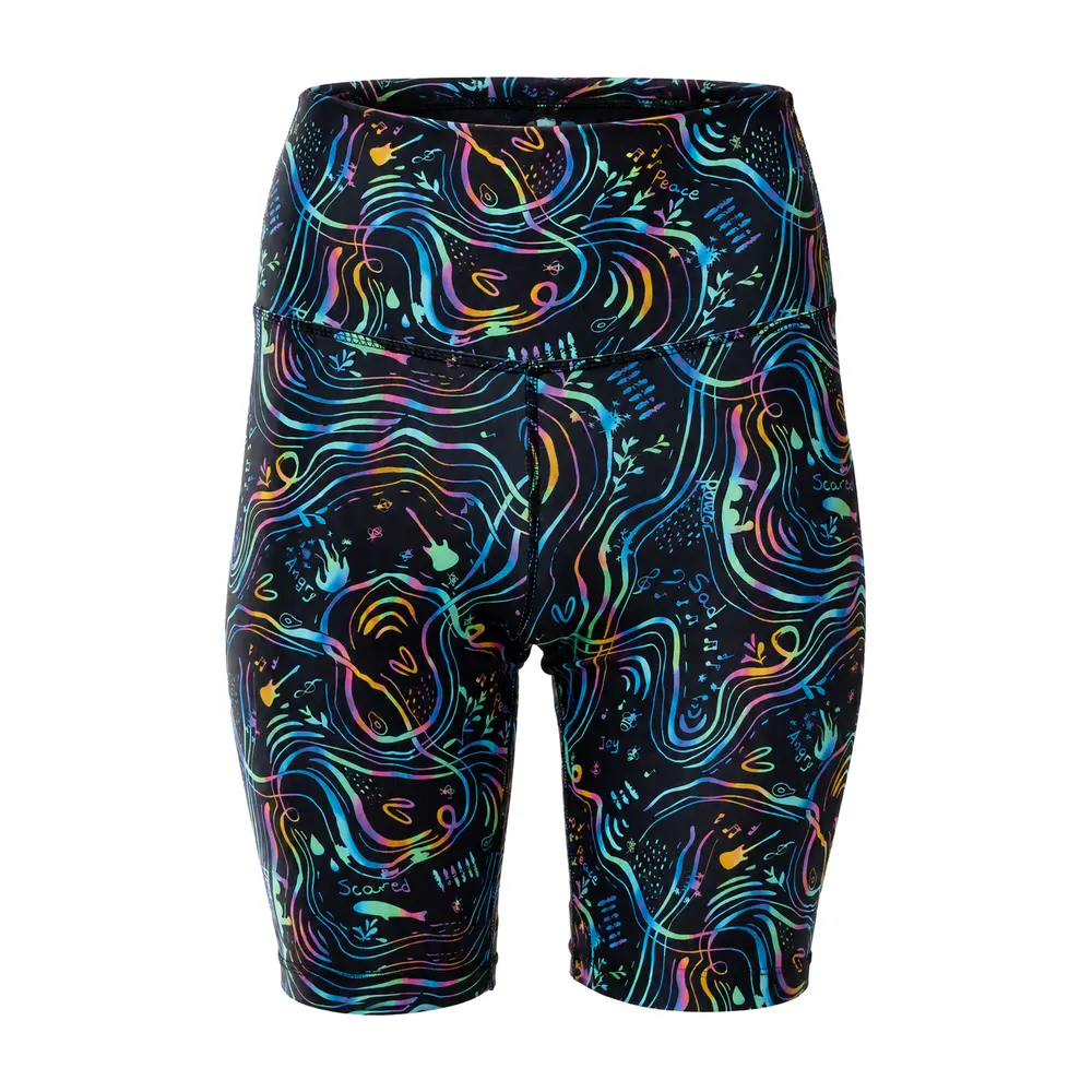 Women’s High-Waist Biker Short Rainbow Night Vasiliki 1