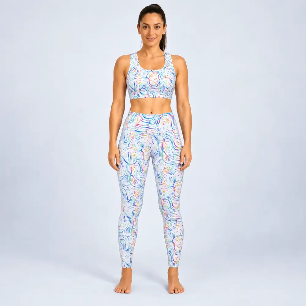 Women’s High-Waist Legging Bra Rainbow Light Vasiliki 3