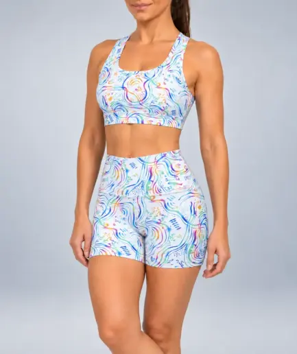 Women’s High-Waist Short Rainbow Light | Vasiliki