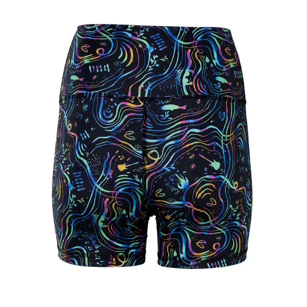 Women’s High-Waist Short Rainbow Night Vasiliki 2