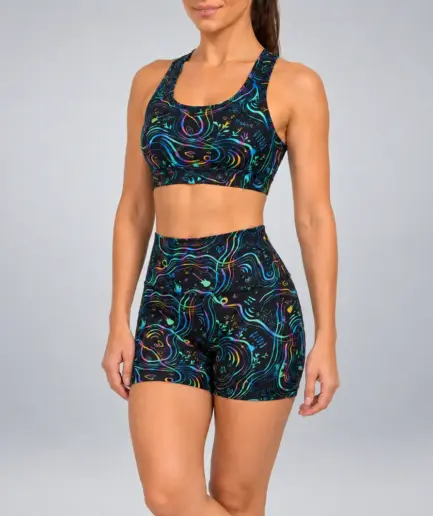 Women’s High-Waist Short Rainbow Night | Vasiliki