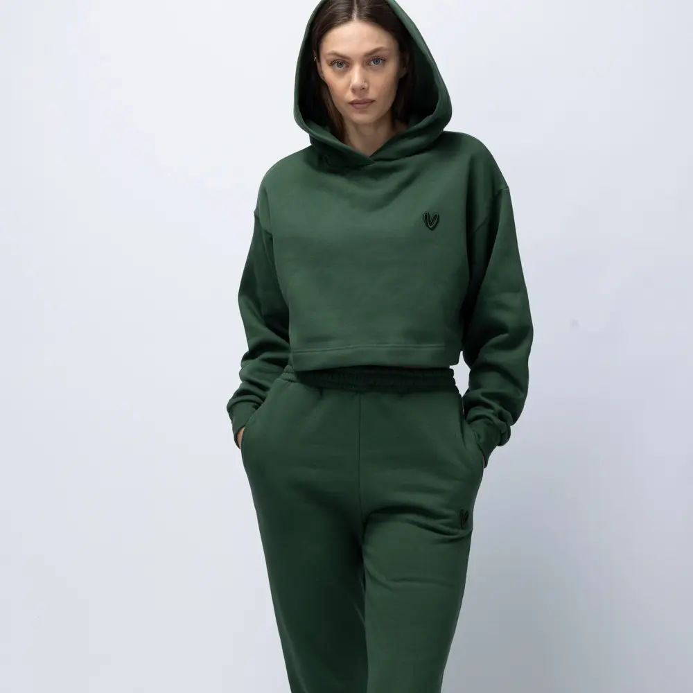 Women’s Pretender Fleece Cropped Hoodie Vasiliki 3