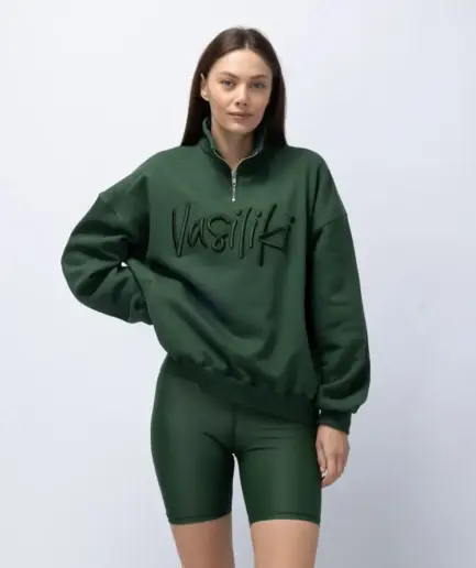 Women’s Pretender Fleece Half  Zip Up Sweatshirt | Vasiliki